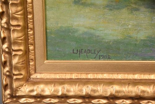 OIL PAINTING BY LORENZO HEADLEY SPRINGTIME - ADDITIONAL PHOTO 5