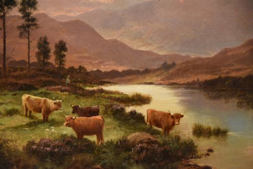 OIL PAINTING BY EDGAR LONGSTAFFE NEAR RANNOCH MOOR - ADDITIONAL PHOTO 1