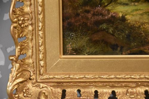 OIL PAINTING BY EDGAR LONGSTAFFE NEAR RANNOCH MOOR - ADDITIONAL PHOTO 4