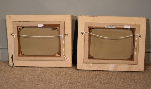 OIL PAINTING PAIR BY WILLIAM STONE MIDLAND LANDSCAPES - ADDITIONAL PHOTO 6
