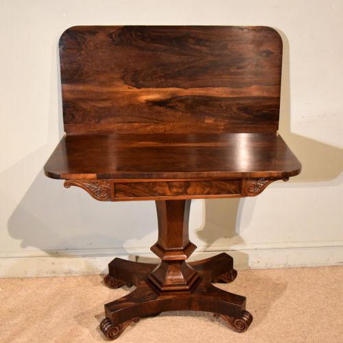 WILLIAM IV ROSEWOOD TEA TABLE - ADDITIONAL PHOTO 3