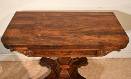 WILLIAM IV ROSEWOOD TEA TABLE - ADDITIONAL PHOTO 4