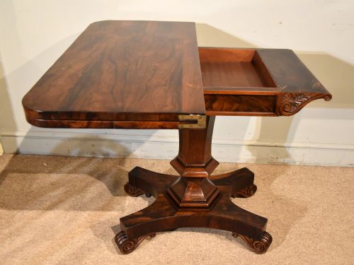 WILLIAM IV ROSEWOOD TEA TABLE - ADDITIONAL PHOTO 7