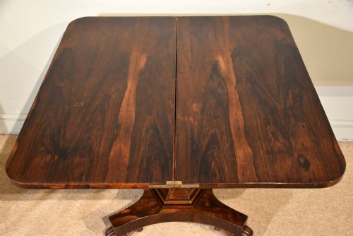 WILLIAM IV ROSEWOOD TEA TABLE - ADDITIONAL PHOTO 8