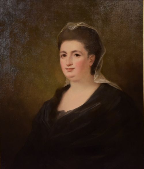 OIL PAINTING BY GEORGE ROMNEY PORTRAITS OF A LADY AND GENTLEMAN - ADDITIONAL PHOTO 2