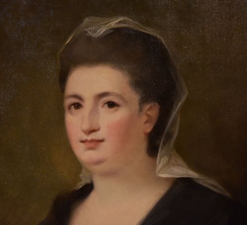 OIL PAINTING BY GEORGE ROMNEY PORTRAITS OF A LADY AND GENTLEMAN - ADDITIONAL PHOTO 3