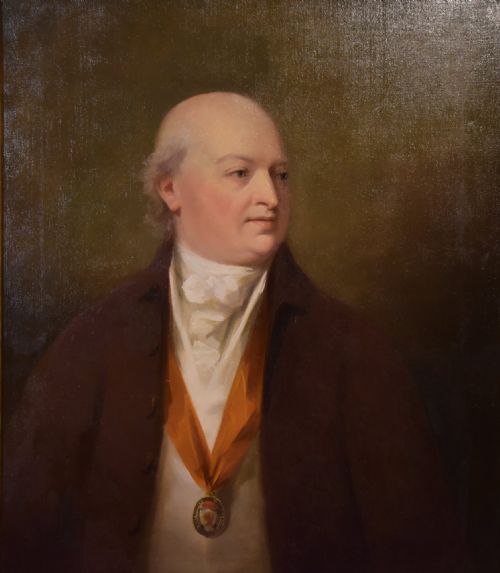 OIL PAINTING BY GEORGE ROMNEY PORTRAITS OF A LADY AND GENTLEMAN - ADDITIONAL PHOTO 5
