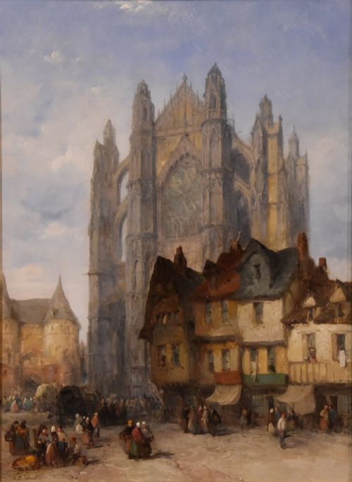 OIL PAINTING BY LEWIS JOHN WOOD BEAUVAIS - ADDITIONAL PHOTO 1
