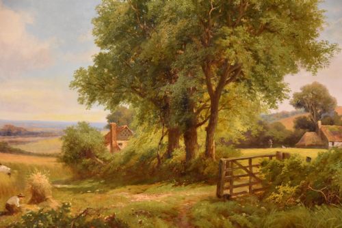OIL PAINTING PAIR BY ROBIN FENSON STOOKING - ADDITIONAL PHOTO 2