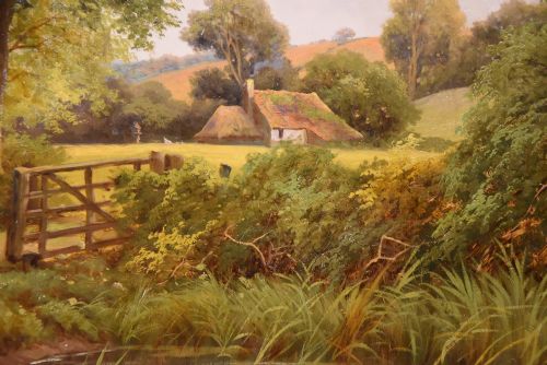 OIL PAINTING PAIR BY ROBIN FENSON STOOKING - ADDITIONAL PHOTO 4