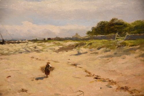 OIL PAINTING BY GEORGE AIKMAN A SCOTTISH COASTAL VIEW - ADDITIONAL PHOTO 3