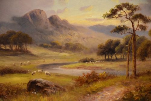 OIL PAINTING BY SIDNEY YATES JOHNSON HIGHLAND LANDSCAPE - ADDITIONAL PHOTO 2