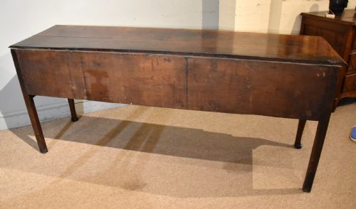 GEORGE II OAK DRESSER WITH SCALLOPED EDGE - ADDITIONAL PHOTO 7