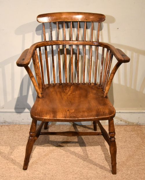 19th century elm and ash country armchair - CATEGORY: ANTIQUE CHAIRS - DATED 19TH CENTURY