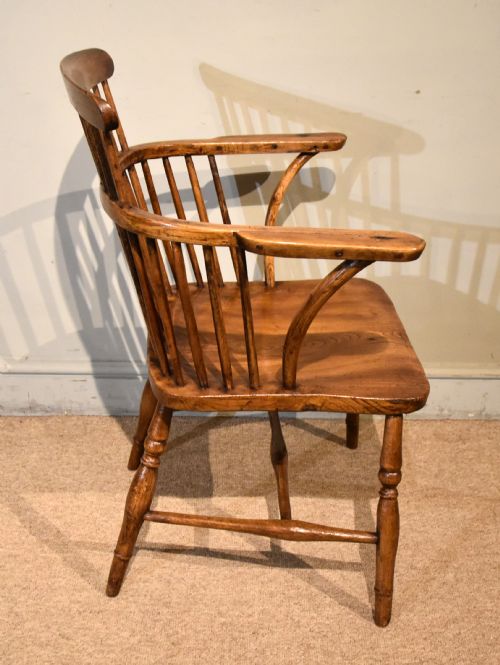 19TH CENTURY ELM AND ASH COUNTRY ARMCHAIR - ADDITIONAL PHOTO 2