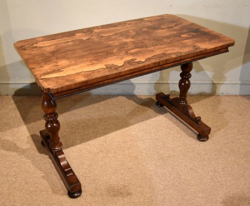 regency rosewood library table made by gillows of london - CATEGORY: ANTIQUE TABLES - DATED REGENCY