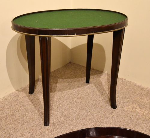 18TH CENTURY MAHOGANY OVAL TRAY ON STAND - ADDITIONAL PHOTO 4