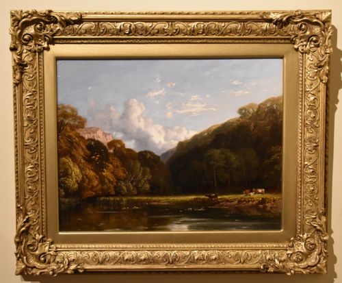 oil painting by george arthur fripp rws a woodland scene - CATEGORY: ANTIQUE ART - DATED 19TH CENTURY