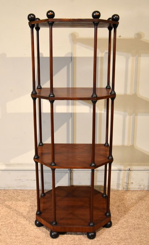 small regency mahogany etagere - CATEGORY: ANTIQUE FURNITURE - DATED REGENCY