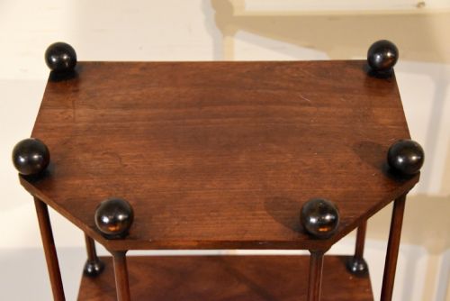 SMALL REGENCY MAHOGANY ETAGERE - ADDITIONAL PHOTO 7