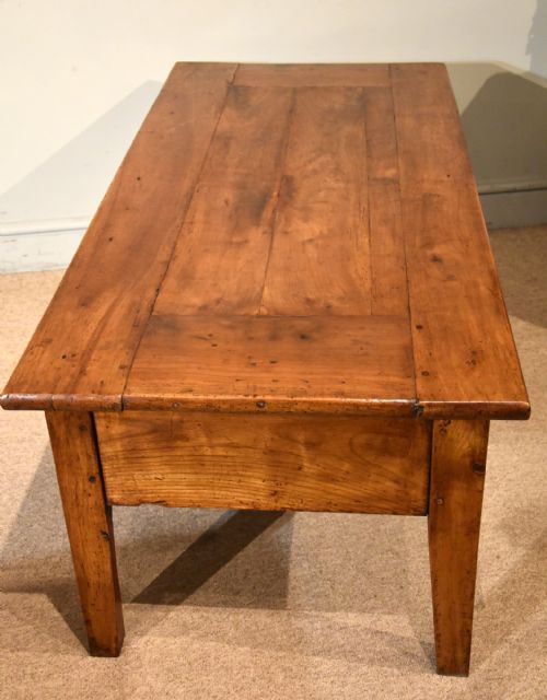 MID 19TH CENTURY FRENCH CHERRY WOOD COFFEE TABLE - ADDITIONAL PHOTO 5