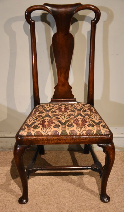 18TH CENTURY WALNUT SIDE CHAIR - ADDITIONAL PHOTO 5