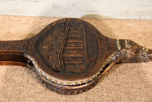 19TH CENTURY CARVED BELLOWS - ADDITIONAL PHOTO 1