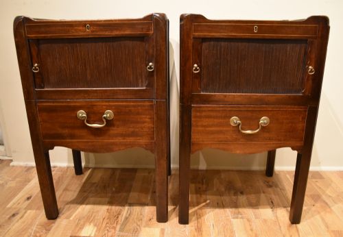 PAIR OF GEORGE III BEDSIDE COMMODES - ADDITIONAL PHOTO 2