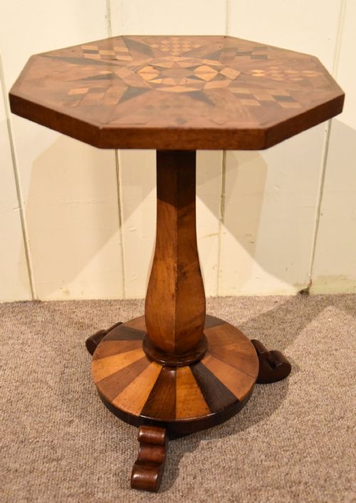 LATE 19TH CENTURY PARQUETRY WINE TABLE - ADDITIONAL PHOTO 1