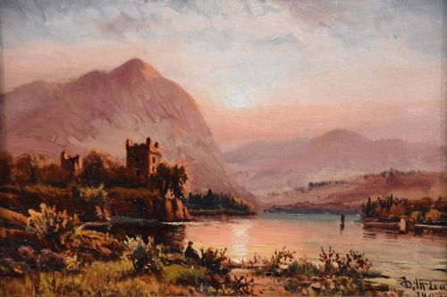OIL PAINTING BY DUNCAN FRASER MCLEA URQUHART CASTLE LOCH NESS - ADDITIONAL PHOTO 2