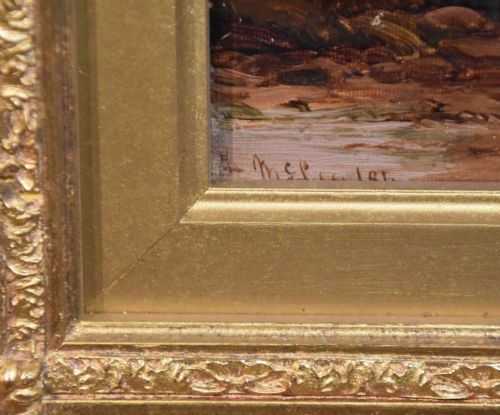 OIL PAINTING BY DUNCAN FRASER MCLEA THE SHORE AT SOUTH SHIELDS - ADDITIONAL PHOTO 2