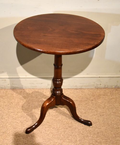 GEORGE III MAHOGANY TRIPOD TABLE - ADDITIONAL PHOTO 2