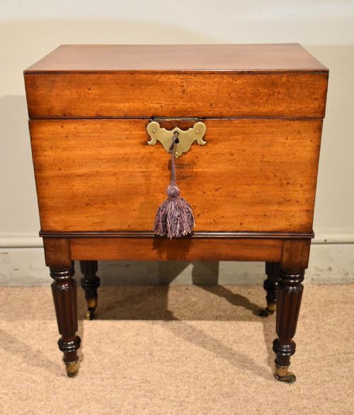 regency mahogany cellerette - CATEGORY: ANTIQUE MISCELLANEOUS - DATED REGENCY