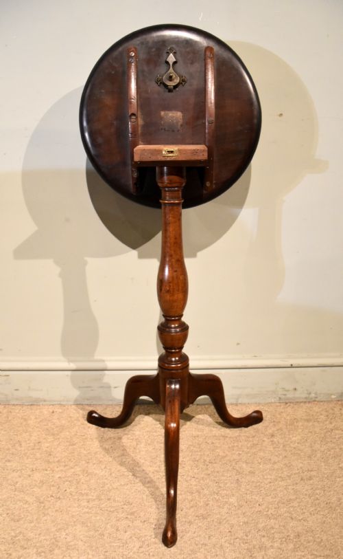 GEORGE III MAHOGANY TILT TOP TRIPOD TABLE - ADDITIONAL PHOTO 7