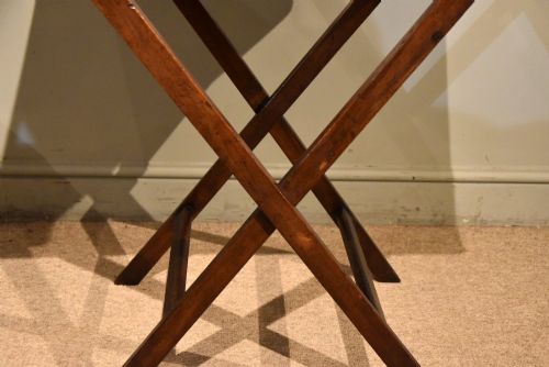 GEORGE III MAHOGANY BUTLERS TRAY ON STAND - ADDITIONAL PHOTO 7