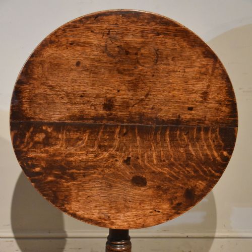 GEORGE III OAK TILTING TRIPOD TABLE - ADDITIONAL PHOTO 1
