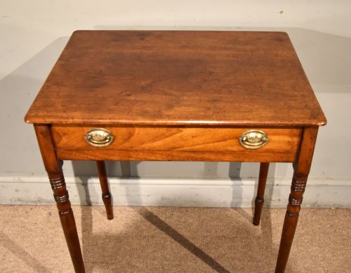 SMALL REGENCY MAHOGANY SIDE TABLE - ADDITIONAL PHOTO 4