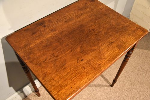 SMALL REGENCY MAHOGANY SIDE TABLE - ADDITIONAL PHOTO 5