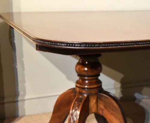 MAHOGANY REGENCY TWO PILLAR DINING TABLE - ADDITIONAL PHOTO 5