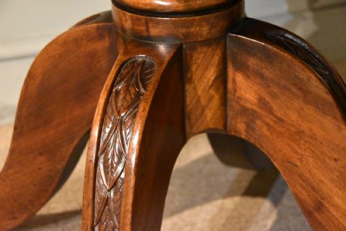 MAHOGANY REGENCY TWO PILLAR DINING TABLE - ADDITIONAL PHOTO 9
