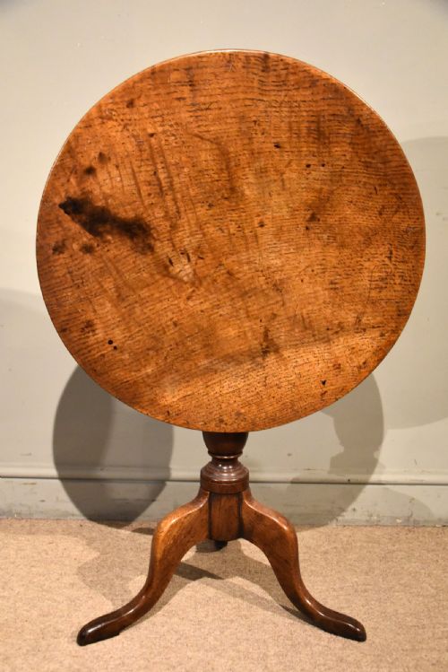 18th century oak tripod table - CATEGORY: ANTIQUE TABLES - DATED 18TH CENTURY