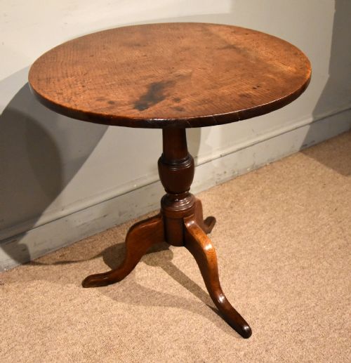 18TH CENTURY OAK TRIPOD TABLE - ADDITIONAL PHOTO 1