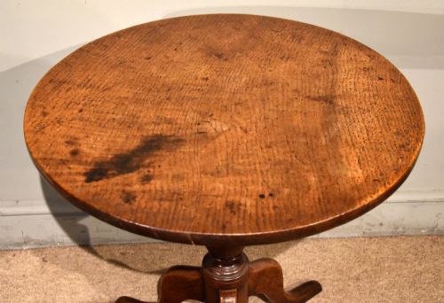 18TH CENTURY OAK TRIPOD TABLE - ADDITIONAL PHOTO 3