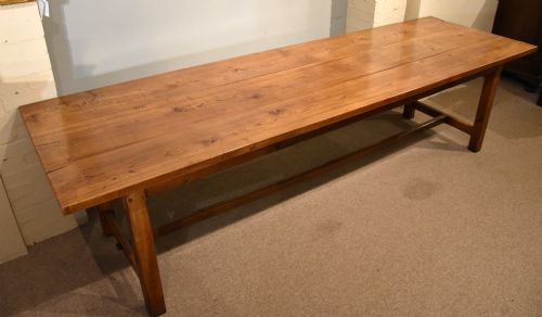 19th century elm french farmhouse table - CATEGORY: ANTIQUE TABLES - DATED 19TH CENTURY