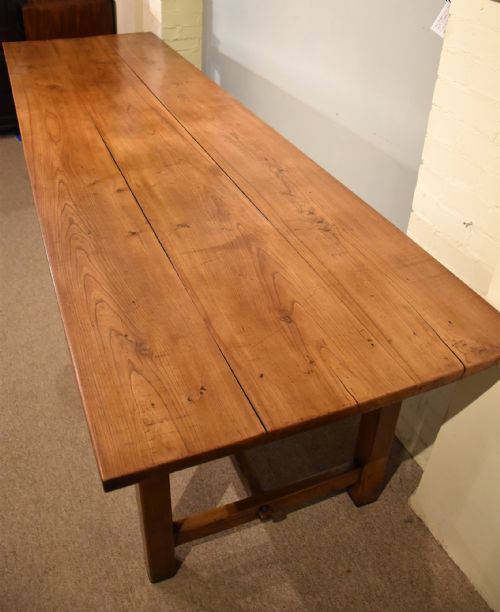 19TH CENTURY ELM FRENCH FARMHOUSE TABLE - ADDITIONAL PHOTO 5