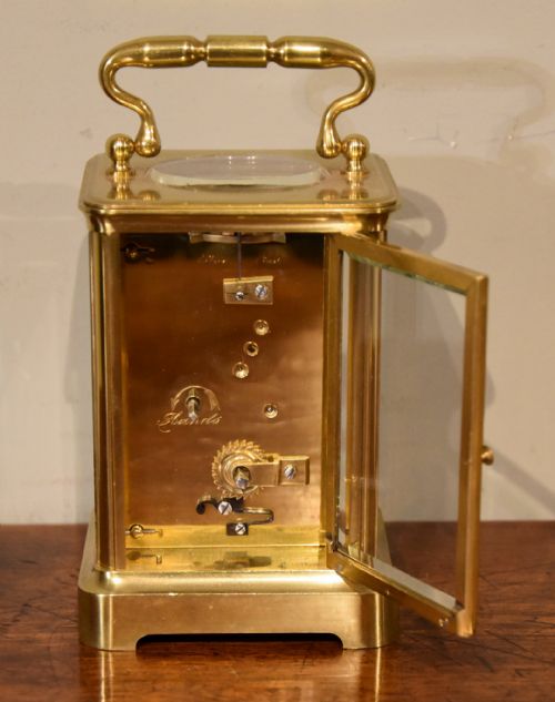 19TH CENTURY CARRIAGE TIMEPIECE WITH TRAVELLING CASE - ADDITIONAL PHOTO 1
