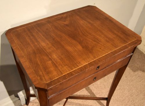 REGENCY MAHOGANY WORK TABLE WITH FITTED INTERIOR - ADDITIONAL PHOTO 6