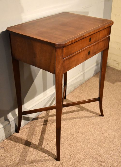 REGENCY MAHOGANY WORK TABLE WITH FITTED INTERIOR - ADDITIONAL PHOTO 7