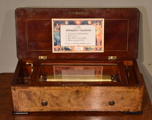 four air music box by nicole freres - CATEGORY: ANTIQUE BOXES - DATED 19TH CENTURY