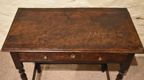 EARLY 18TH CENTURY QUEEN ANNE OAK SIDE TABLE - ADDITIONAL PHOTO 6